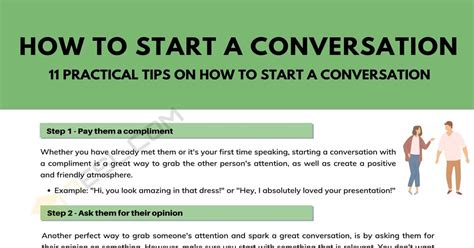 How do you start a conversation. Things To Know About How do you start a conversation. 